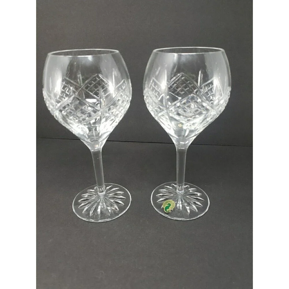 Grainne by Waterford Crystal Wine Glasses Goblets Crafted In Ireland  8.25
